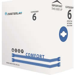Masterlan U/UTP Cat.6 Καλώδιο Δικτύου Ethernet 1m Blue UTP623-MSC-M