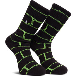 Volcom Bricker Μάλλινες Ανδρικές Κάλτσες Ψηλές με Σχέδια Μαύρες D6332404-BLK