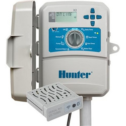 Hunter X2 Outdoor Προγραμματιστής Ποτίσματος Ρεύματος με Wi-Fi & Ηλεκτροβάνα 4 Στάσεων
