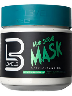 L3VEL3 Facial Mud Scrub Mask 500ml
