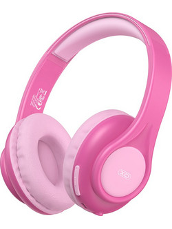 XO BE54 Ασύρματα Bluetooth Παιδικά Ακουστικά On Ear με Noise Cancelling Ροζ