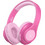 XO BE54 Ασύρματα Bluetooth Παιδικά Ακουστικά On Ear με Noise Cancelling Ροζ