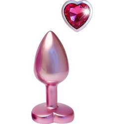 Dream Toys Gleaming Love Medium Πρωκτική Σφήνα Diamond Plug 8.3cm Ροζ