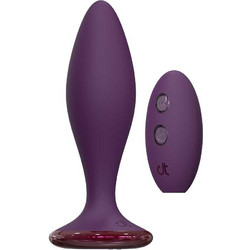 Dream Toys Strong Πρωκτική Σφήνα Ασύρματη με Δόνηση 12cm Μωβ