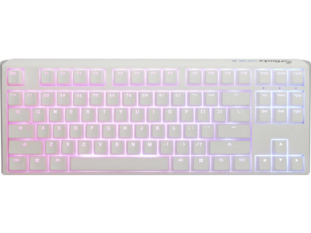 Ducky One 3 Pure Μηχανικό Gaming Πληκτρολόγιο TenKeyLess με Cherry MX Brown Διακόπτες RGB White