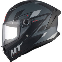 MT Stinger 2 Zivze C2 Black Grey Κράνος Μηχανής Full Face 1450gr
