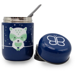 bbluv Fox Βρεφικό Θερμός Φαγητού Ανοξείδωτο Blue 300ml