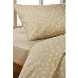 WhiteEgg Σετ Παιδικά Σεντόνια Μονά 165x240 C064-1 Beige 3τμχ