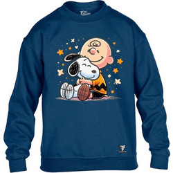 Takeposition Snoopy Love Παιδικό Φούτερ Πετρόλ 214-810-1300