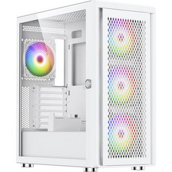 Silentware Air 100 White Gaming Midi Tower Κουτί Υπολογιστή RGB με Πλαϊνό Παράθυρο