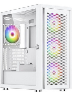 Silentware Air 100 White Gaming Midi Tower Κουτί Υπολογιστή RGB με Πλαϊνό Παράθυρο
