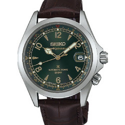 Seiko Prospex Land Ανδρικό Ρολόι Αυτόματο με Καφέ Δερμάτινο Λουράκι SPB507J1