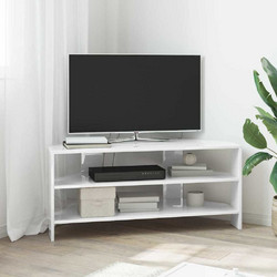 vidaXL Έπιπλο Τηλεόρασης Ξύλινο White Wash Μ102xΠ40.5xΥ45cm 889769