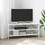 vidaXL Έπιπλο Τηλεόρασης Ξύλινο White Wash Μ102xΠ40.5xΥ45cm 889769