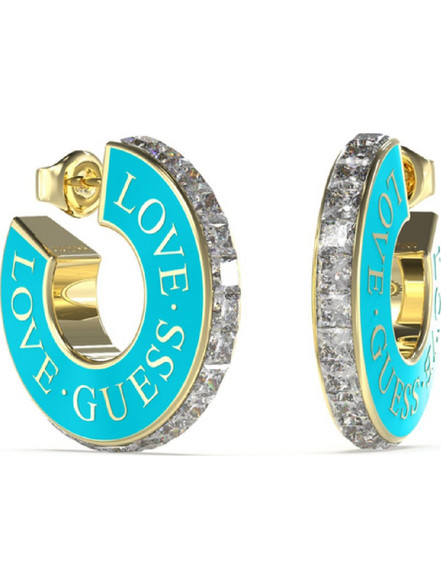 Guess Γυναικεία Σκουλαρίκια Κρίκοι από Ατσάλι UBE04083JWYGTQT