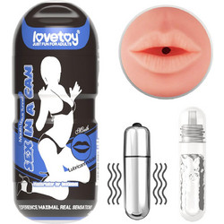 Lovetoy Sex in Can Lotus Tunnel Pocket Mouth Αυνανιστήρι με Δόνηση