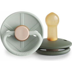 Frigg Little Viking Latex Πιπίλες Καουτσούκ 6-18m Sage Olive 2τμχ