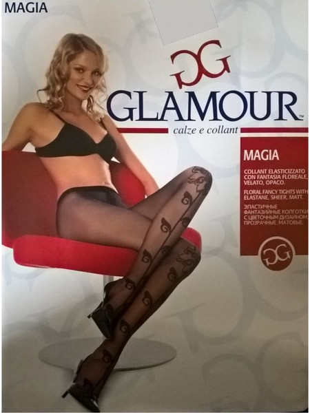 Glamour Καλσόν με Σχέδιο Μαύρο 90762155