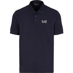 EA7 Ανδρική Μπλούζα Polo Μακρυμάνικη Navy Μπλε 8NPF17PJVUZ1562