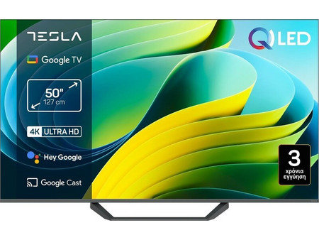 Tesla Q50E655GUS Smart Τηλεόραση 50" 4K UHD QLED HDR (2025)