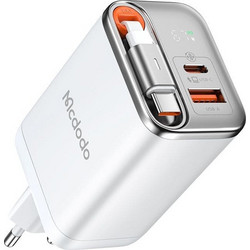 Mcdodo CH-4103 Φορτιστής με Καλώδιο USB-C με Θύρα USB-A & Θύρα USB-C 67W Power Delivery