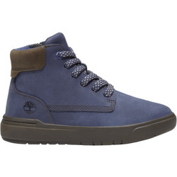 Timberland Παιδικά Μποτάκια Μπλε Δερμάτινα με Φερμουάρ & Σκρατς TB0A287UEP2