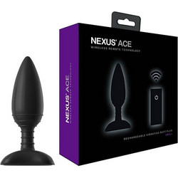 Nexus Ace Small Πρωκτική Σφήνα Ασύρματη με Δόνηση 10cm Μαύρη 5060274220783