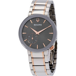 Bulova Latin Grammy Γυναικείο Ρολόι με Ασημί Μεταλλικό Μπρασελέ 98L309