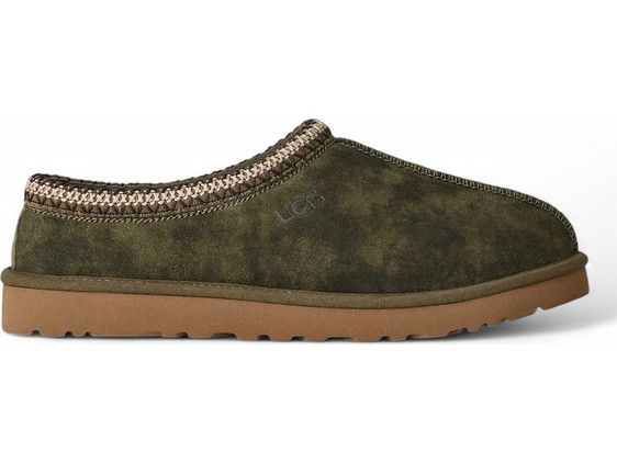 UGG Tasman Χειμερινές Ανδρικές Παντόφλες Κλειστές με Γούνα Χακί 1173810-01X1