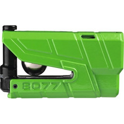 ABUS Granit Detecto X-Plus 8077 Κλειδαριά Δισκόφρενου Μηχανής 13mm με Συναγερμό Πράσινη