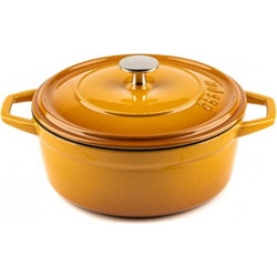Hosse Kitchen Μαντέμενια Γάστρα Στρογγυλή 12cm Κίτρινο