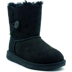 UGG Παιδικά Μποτάκια Μαύρα με Γούνα 1018538K