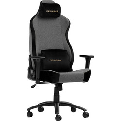 Work Gaming Nemesis Ergus Καρέκλα Gaming Υφασμάτινη με Ρυθμιζόμενα Μπράτσα Μαύρη Γκρι KW-G6455-1-GREYFAB
