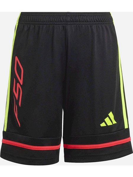 Adidas F-50 Αθλητική Παιδική Βερμούδα Μαύρη Κόκκινη Lime KH0479