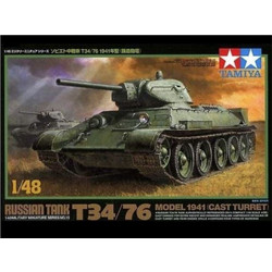 Tamiya Russian Tank T34/76 Model 1941 Συναρμολογούμενο Πλαστικό Μοντέλο Τανκ 1:48