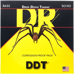 DR Strings Drop-Down Σετ 4 Χορδές Ηλεκτρικού Μπάσου Stainless Steel 50-110"