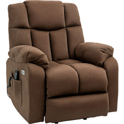 HOMCOM Πολυθρόνα Relax Ανακλινόμενη Καφέ 713-126V90BN