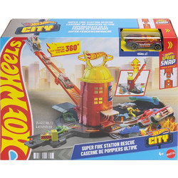 Mattel Hot Wheels City Super Fire Station Rescue