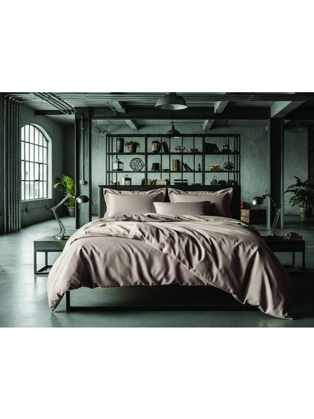 Makis Tselios Σετ Σεντόνια King Size Βαμβακοσατέν 270x290 Loft Beige