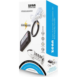 Zenn Super Automatic Ejaculation Set Πρωκτική Σφήνα Ασύρματη με Δόνηση Ασημί