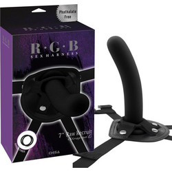 Chisa Novelties RGB Raw Recruit Harness Strap On με Dildo 17cm Μαύρο
