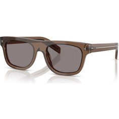 Prada PRB12S 28I03D Ανδρικά Γυαλιά Ηλίου Τετράγωνα Κοκάλινα Καφέ με Μαύρο Φακό