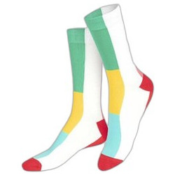 Eat My Socks Rainbow Βαμβακερές Ανδρικές Κάλτσες Ψηλές με Σχέδια Πολύχρωμες EMSNOCRDPK