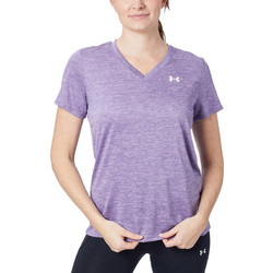 Under Armour Tech SSV Twist Γυναικείο Αθλητικό T-Shirt Λιλά 1384227-527