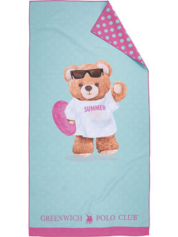 Greenwich Polo Club 5223 Παιδική Πετσέτα Θαλάσσης Microfiber Γαλάζια 70x140cm