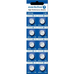 everActive LR1142 LR43/AG12/G12/L1142/186/V12GA/RW84/D186 10τμχ