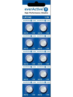 everActive LR1142 LR43/AG12/G12/L1142/186/V12GA/RW84/D186 10τμχ