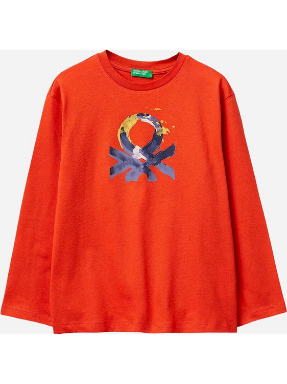 Benetton Παιδικό Φούτερ Κόκκινο 3I1XC10S2-34Y
