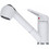 Franke Novara Plus 3153101022 Μπαταρία Κουζίνας Πάγκου Διπλής Παροχής Ανάμεικτη με Ντουζ Λευκή