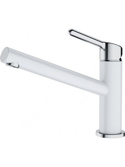 Franke Orbit Standard 3156601026 Μπαταρία Κουζίνας Πάγκου Διπλής Παροχής Ανάμεικτη με Ντουζ Λευκή